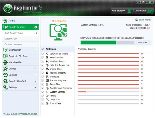 Scan Your Windows Registry