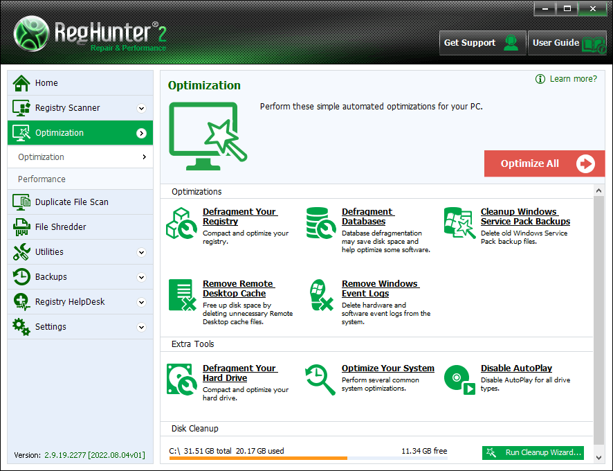 Reghunter RegHunter - Remove Spyware & Malware with SpyHunter - EnigmaSoft Ltd