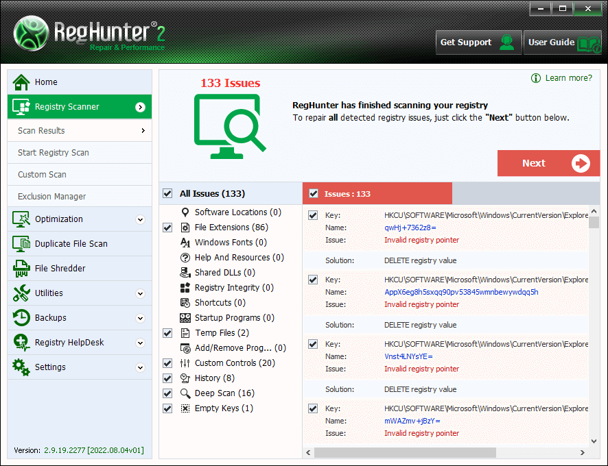 Reghunter RegHunter - Remove Spyware & Malware with SpyHunter - EnigmaSoft Ltd
